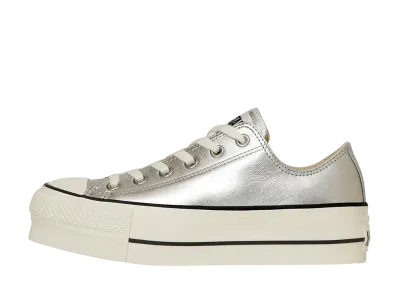 Converse Leather All Star (R) Lifted OX "Silver"