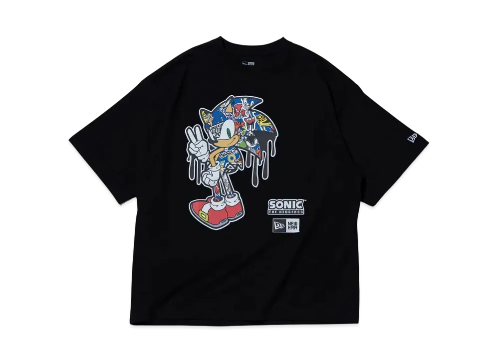 90s SONIC ソニック・ザ・ヘッジホッグ Tシャツ L ブラック SEGA ソニック ザ ヘッジホッグ ヴィンテージ Tシャツ 黒
