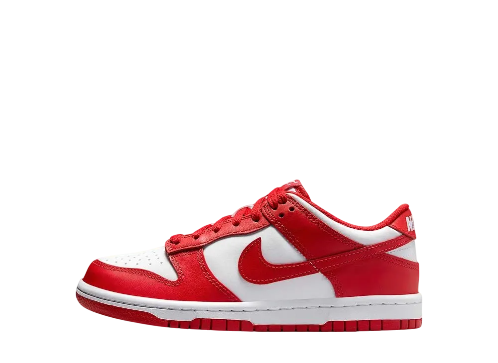 ナイキ GS ダンク ロー "ホワイト/ユニバーシティレッド"