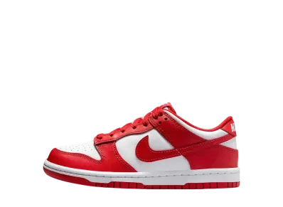 Nike GS Dunk Low "White/University Red"