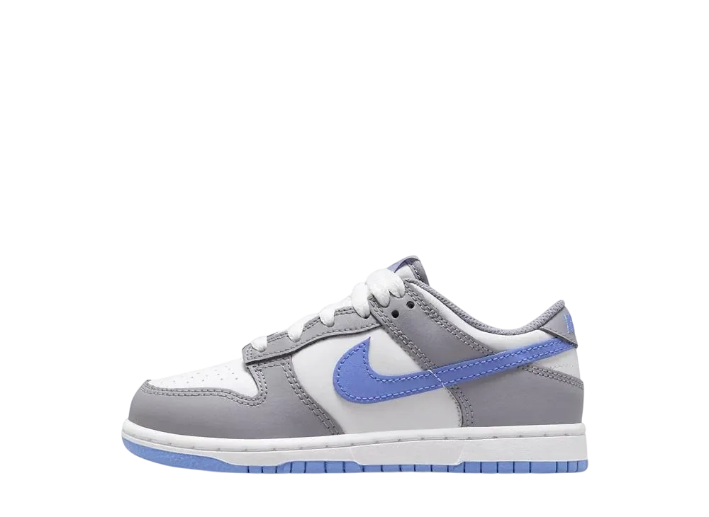 ナイキ PS ダンク ロー "ホワイト/セメントグレー/ロイヤルパルス" (キッズ)