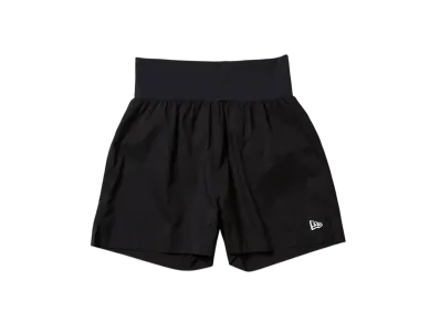 NEW ERA Performance Women's Stretch Short Pants Wordmark Logo "Black/White"