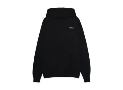 RATS FLEECE CROSS NECK HOODIE "BLACK"