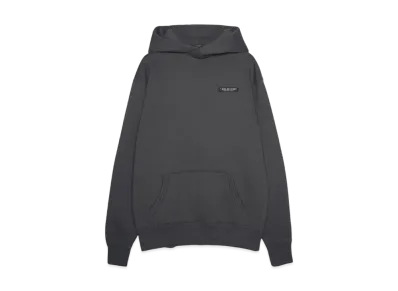 RATS FLEECE CROSS NECK HOODIE "CHARCOAL"