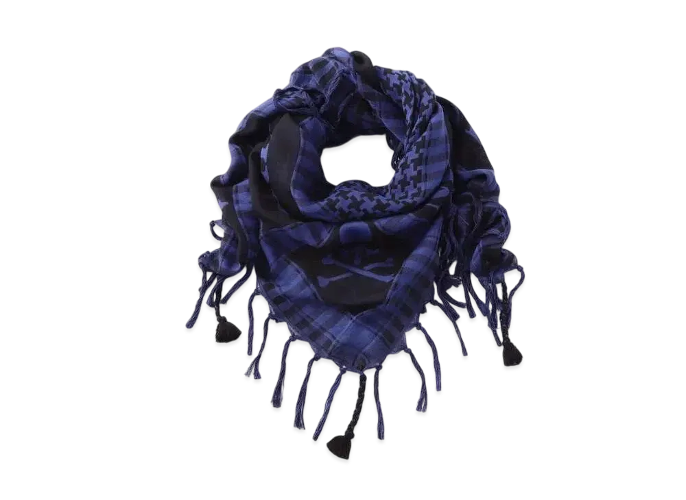 mastermind WORLD Fringe Stole "Sky Blue Base"
