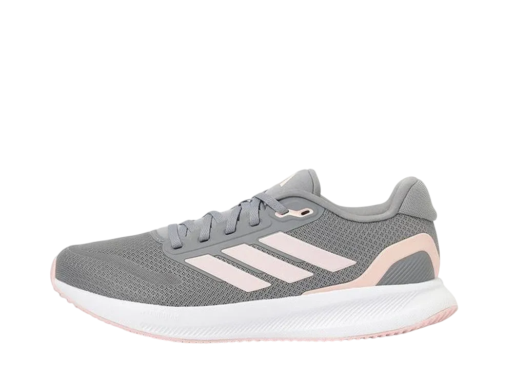アディダス ウィメンズ ランファルコン5 ワイド "グレー/サンディーピンク/フットウェアホワイト"