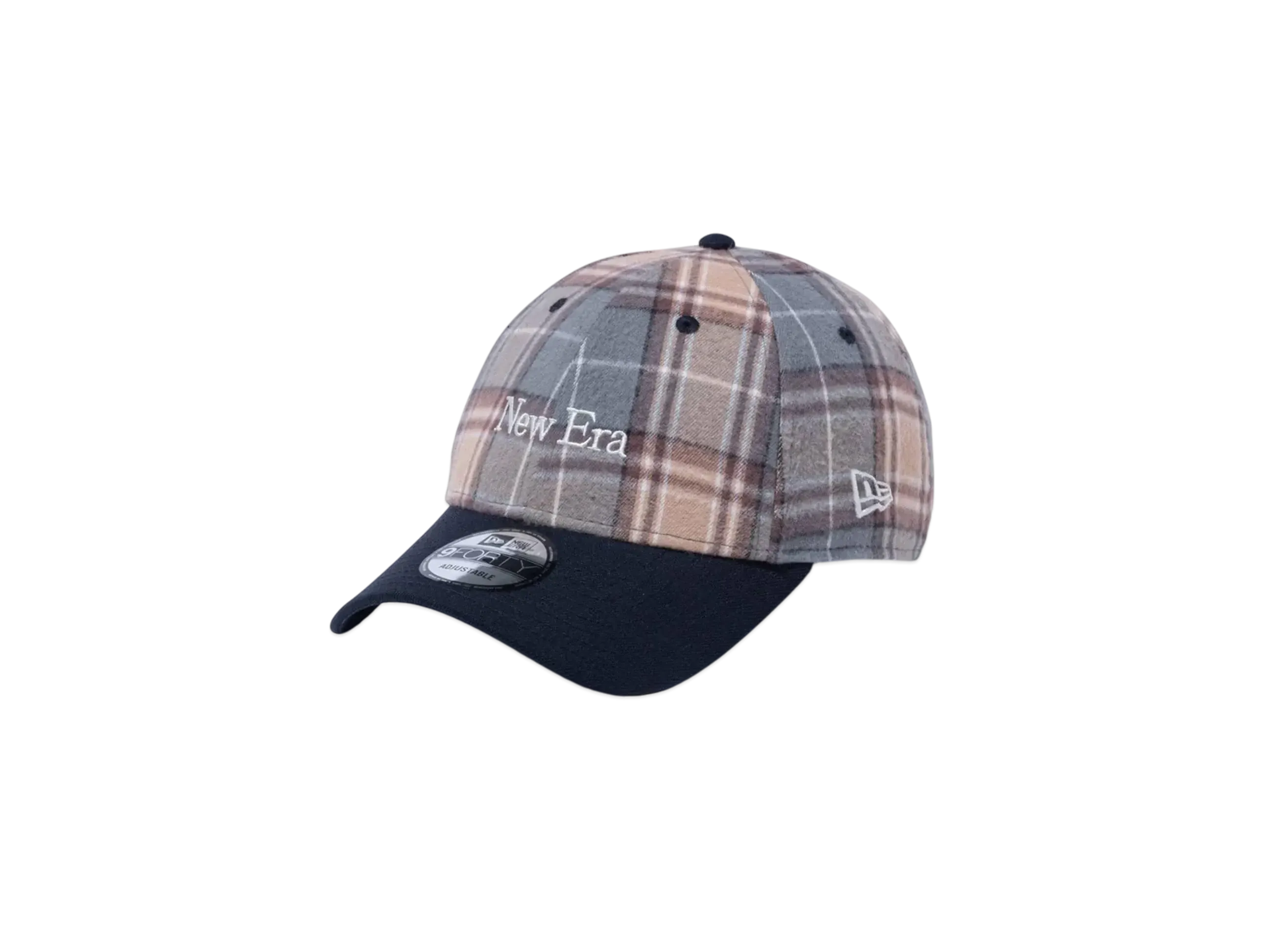 NEW ERA 9Forty Fabric Series Tartan Check "Beige"