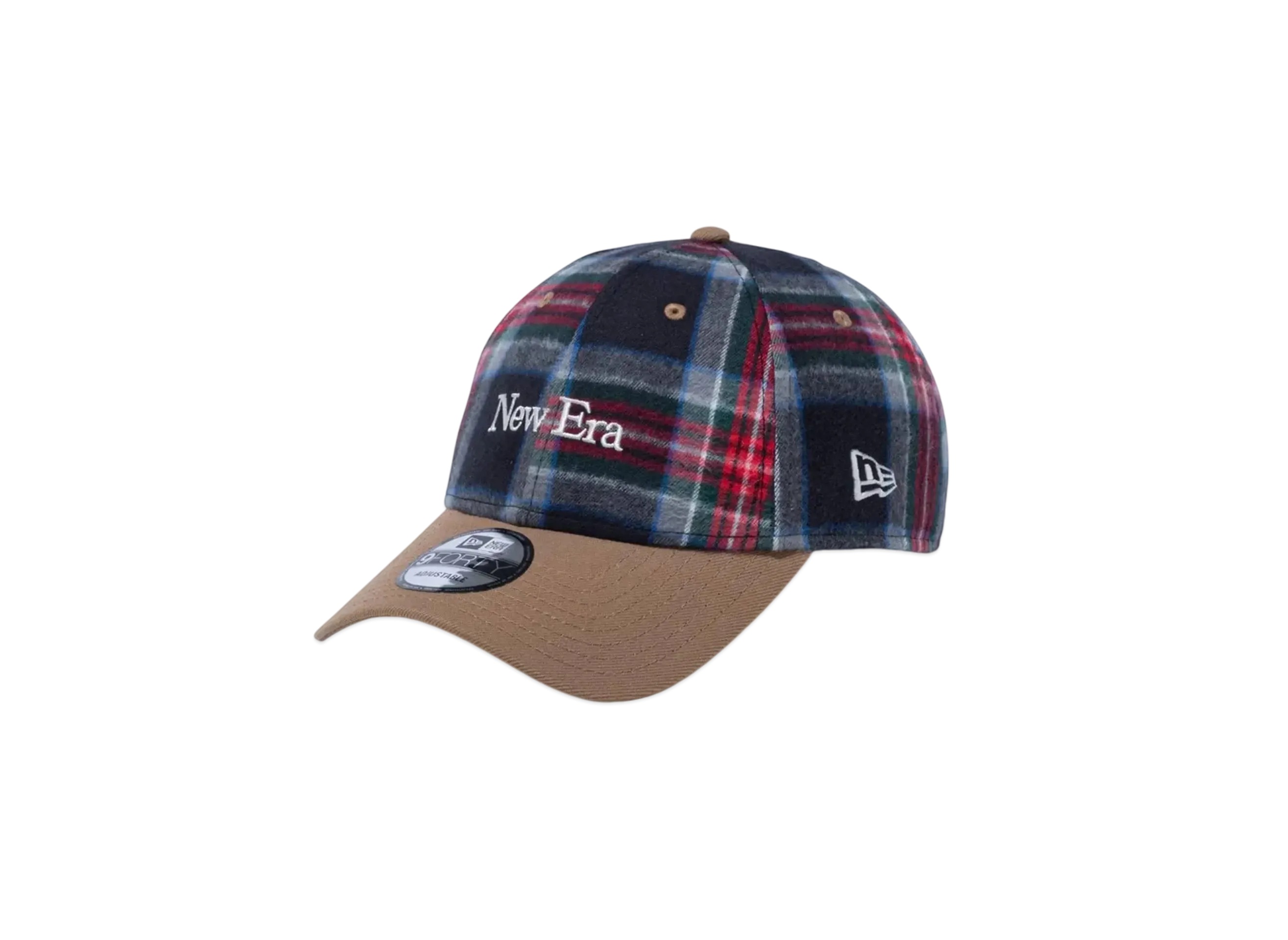 NEW ERA 9Forty Fabric Series Tartan Check "Green/Red"