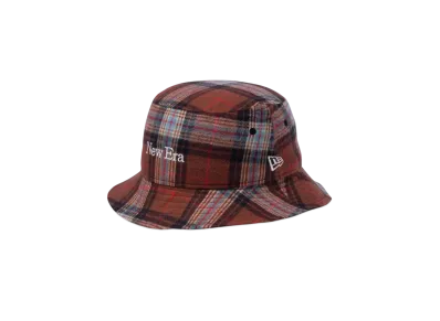 NEW ERA Bucket 01 Fabric Series Tartan Check "Brown"
