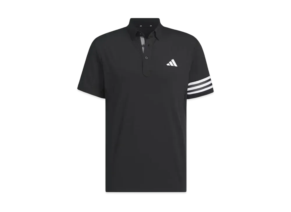 adidas 3 Stripes Mesh Vent Polo "Black"