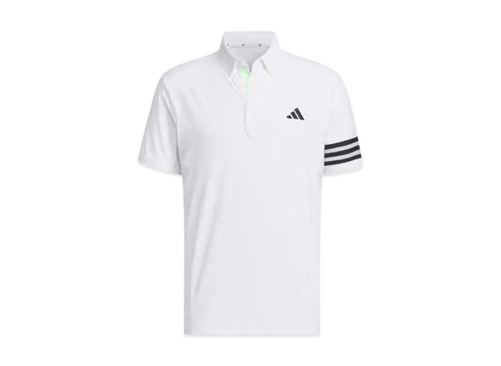 adidas 3 Stripes Mesh Vent Polo "White"