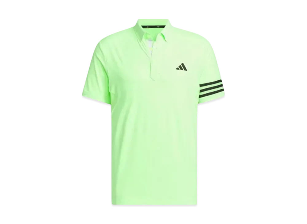 adidas 3 Stripes Mesh Vent Polo "Green Spark"