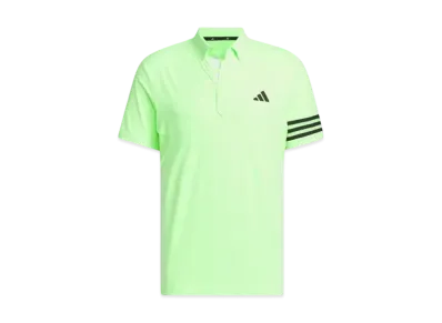 adidas 3 Stripes Mesh Vent Polo "Green Spark"
