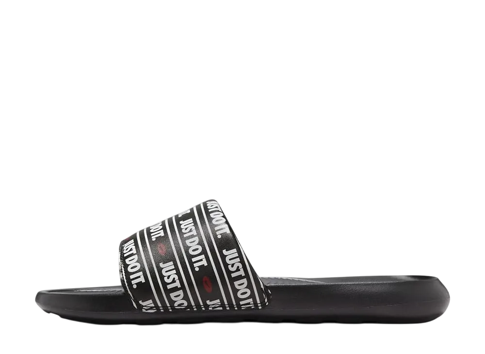 Nike Victori One Slide "Black/White/University Red"