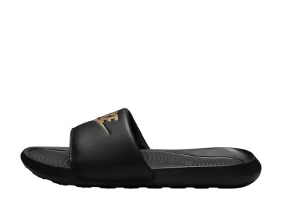 Nike Victori One Slide "Black/Black/Metallic Gold"