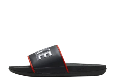 Nike Offcourt Slide "Dark Smoke Grey/Picante Red/Black/Metallic Dark Grey"