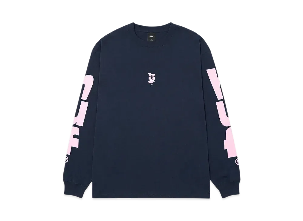 HUF Megablast Stretch LS Tee "Navy"