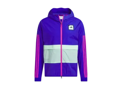 adidas Adicross Color Block Long Sleeve Full Zip Hoodie Jacket "Lucid Blue"