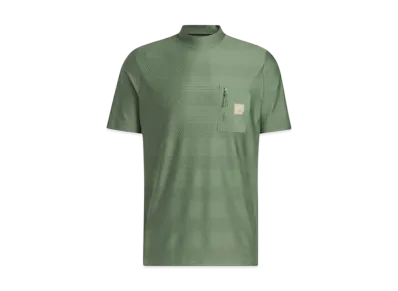 adidas Adicross Chest Pocket Short Sleeve Mockneck Shirt "Natural Green S10"