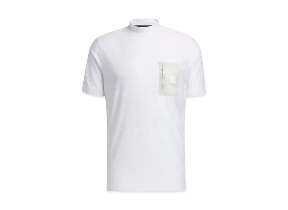 adidas Adicross Chest Pocket Short Sleeve Mockneck Shirt "White"
