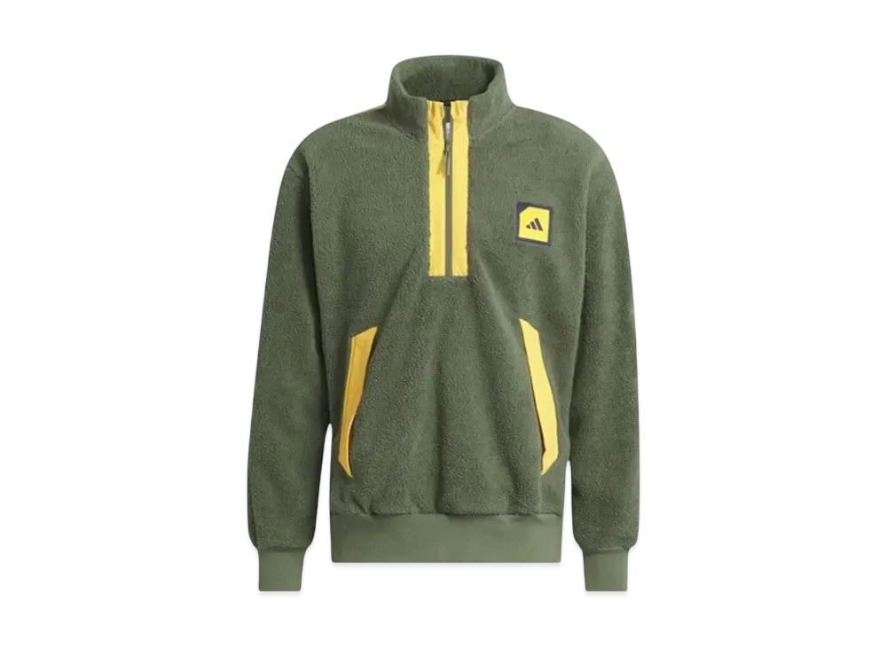 adidas Adicross Padded Boa Fleece Jacket "Base Green"