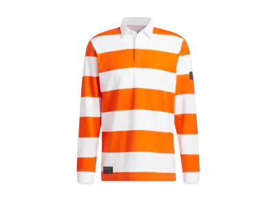 adidas Adicross Long Sleeve Rugby Shirt "White/Semi Impact Orange"