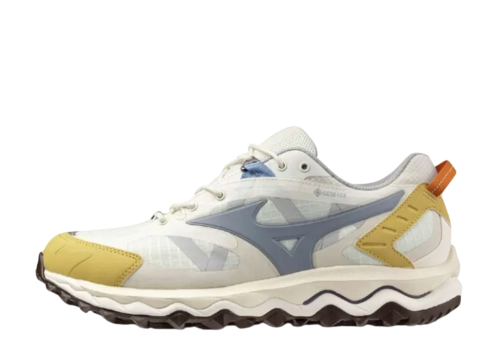 ミズノ ウェーブムジン TL ゴアテックス "オフホワイト/グレー/イエロー"