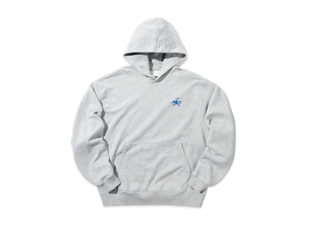 Nike Jordan&Awake NY Embroidered Hoodie (Asia Size) "Heather Grey/Game Blue" FQ5444-091