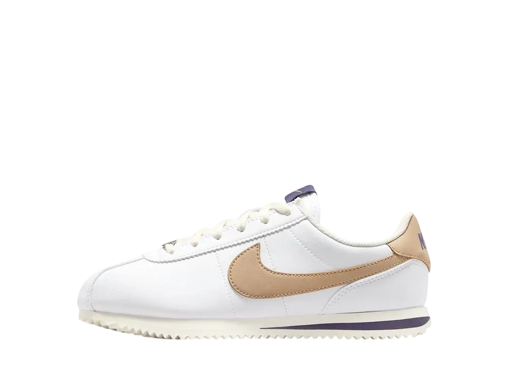 Nike GS Cortez "White/Dark Raisin/Pale Ivory/Hemp"