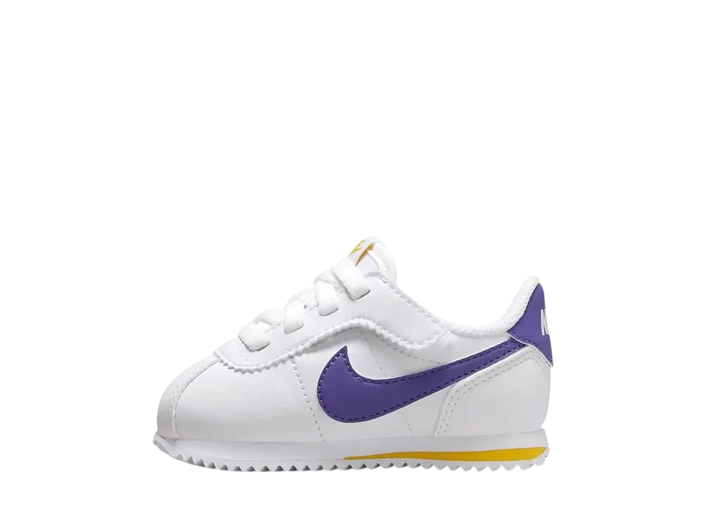 Nike TD Cortez EasyOn "White/Varsity Maize/Varsity Purple"