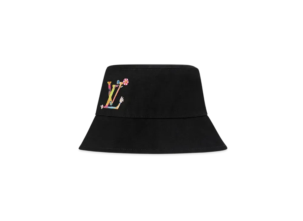 Louis Vuitton x Takashi Murakami Superflat Buckethat Reversible Monogram Multicolor "Noir"