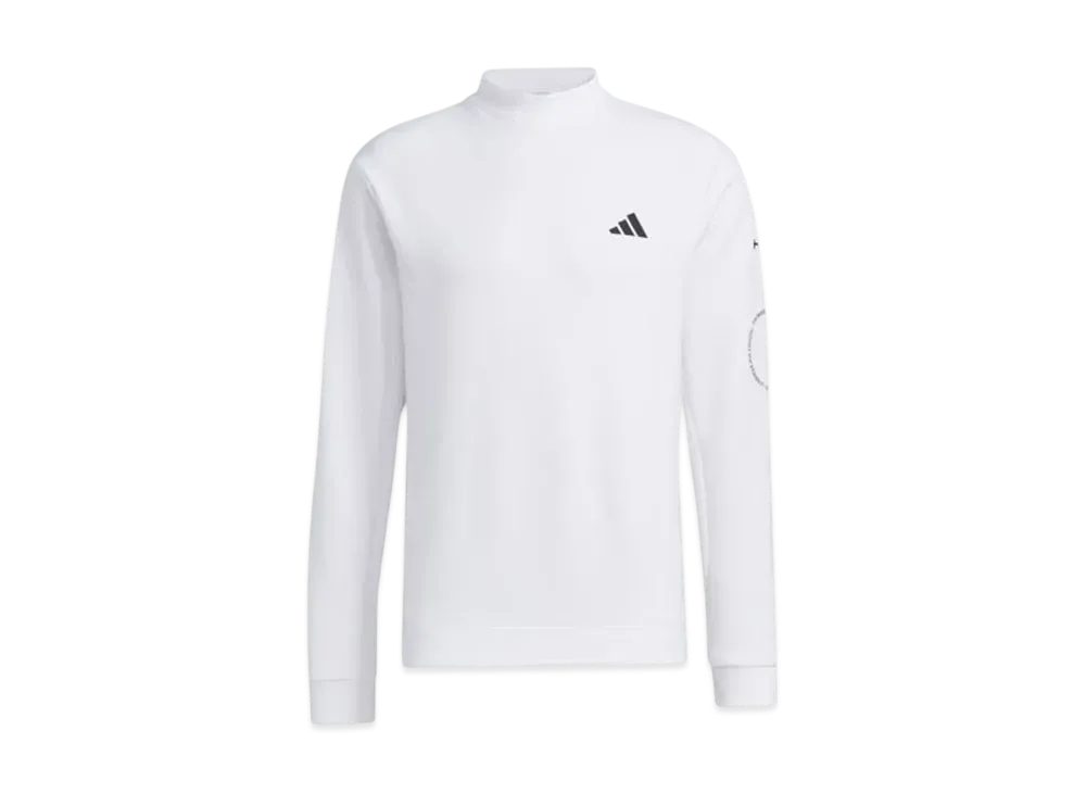 adidas Aeroready Athletic Mockneck Long Sleeve Shirt "White"