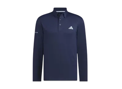 adidas Bos Motif Stretch Long Sleeve Button Down Shirt "Collegiate Navy"