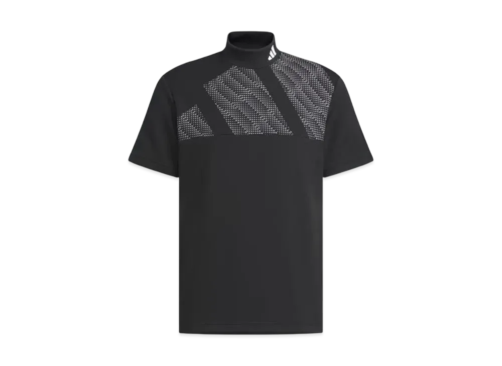 adidas Bos Motif Mockneck Short Sleeve Shirt "Black"
