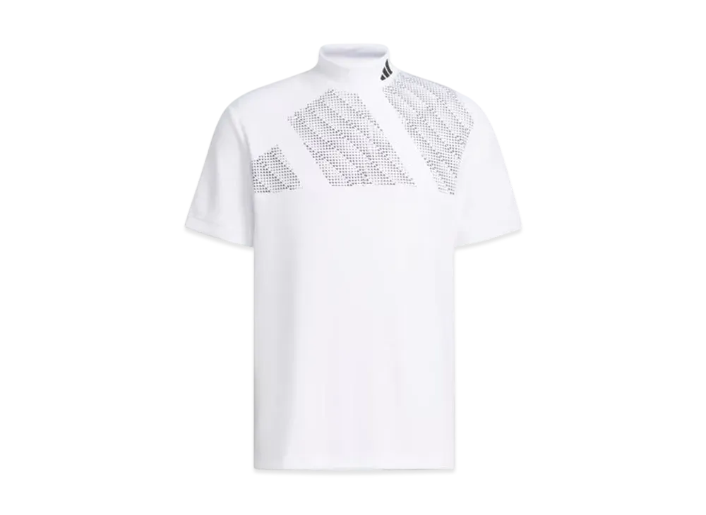 adidas Bos Motif Mockneck Short Sleeve Shirt "White"