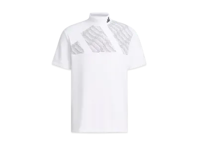 adidas Bos Motif Mockneck Short Sleeve Shirt "White"