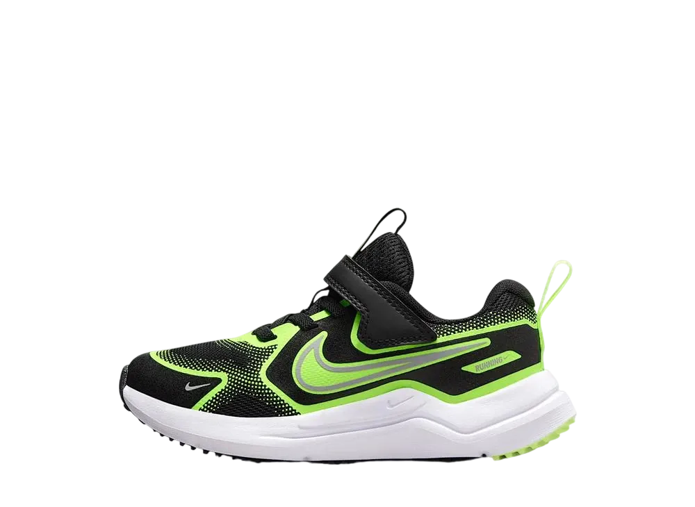 ナイキ PS コズミック ランナー "ブラック/ボルト/ウルフグレー" (キッズ)