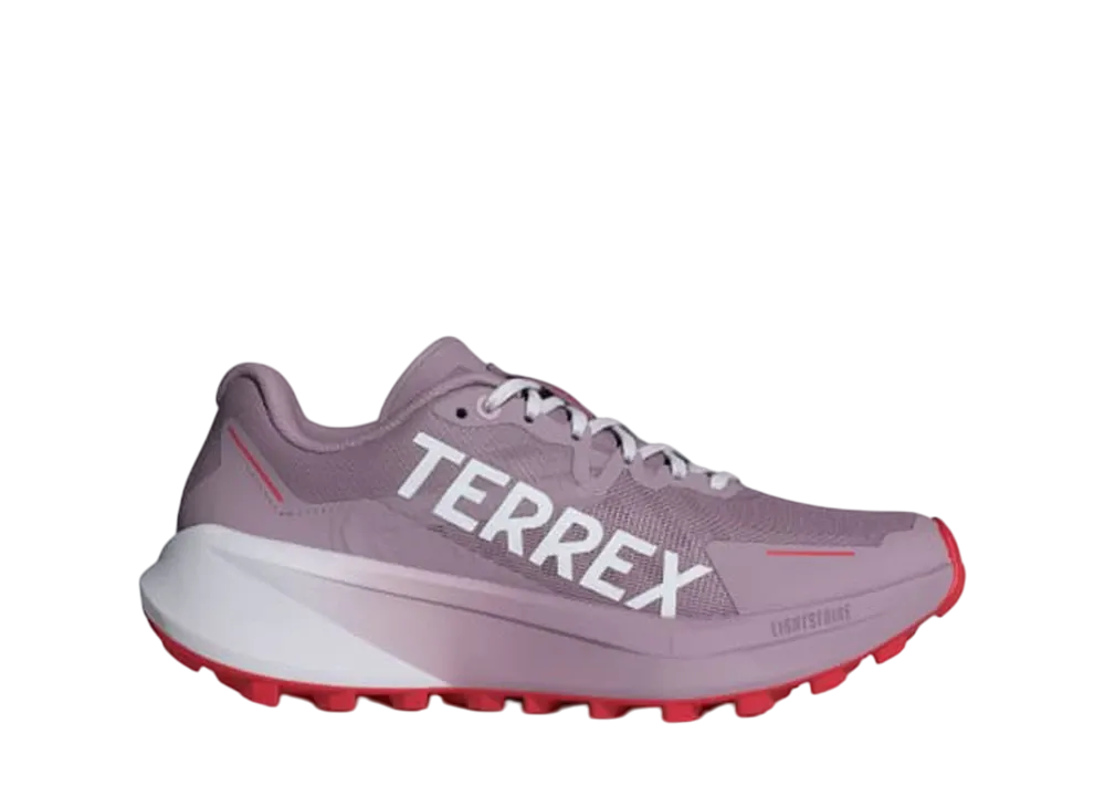 アディダス ウィメンズ テレックス アグラヴィック3 トレイルランニング "プリラヴドフィグ/クラウドホワイト/ピュアルビー"