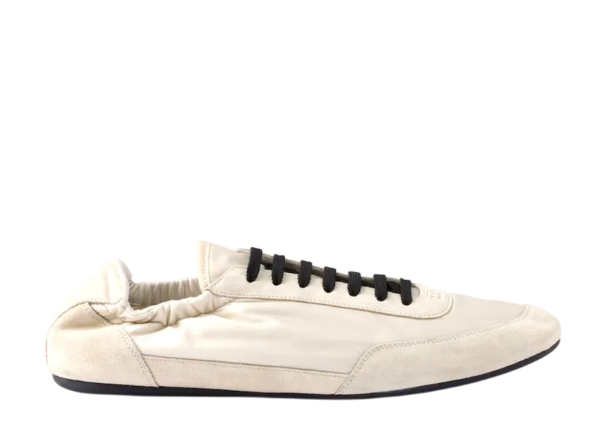 PRADA Collapse Re-Nylon and Suede Elasticized Sneakers PRADA Collapse Re-Nylon and Suede Elasticized Sneakers