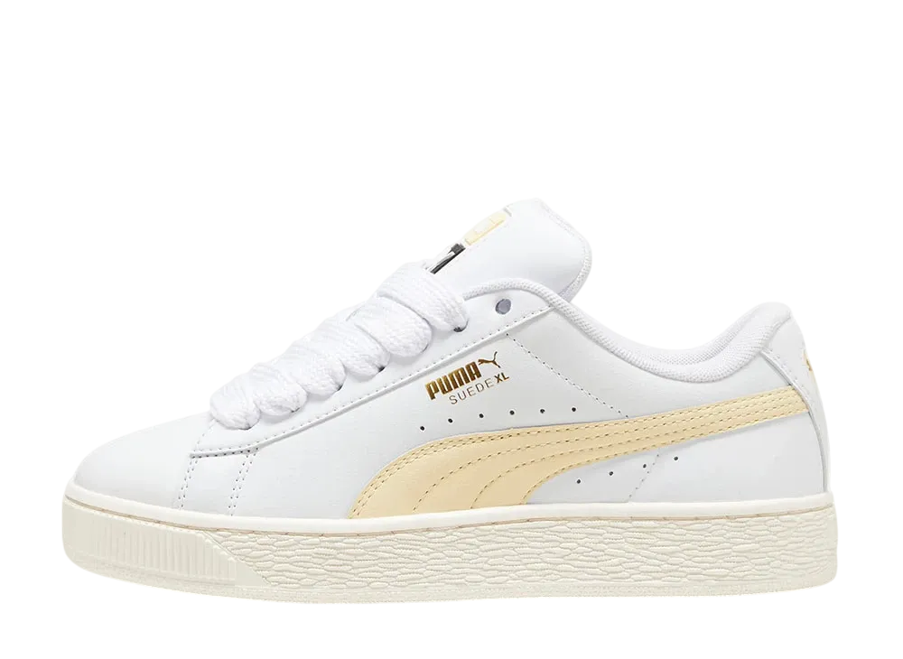 プーマ スウェード XL レザー "プーマホワイト/クリーミーバニラ"