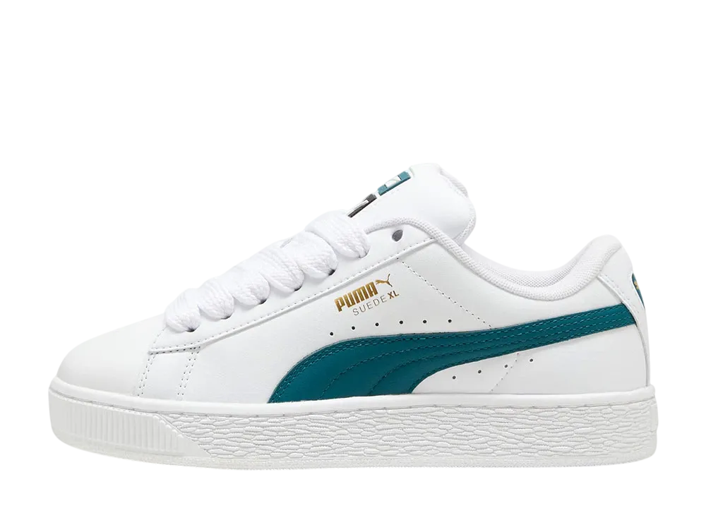プーマ スウェード XL レザー "プーマホワイト/コールドグリーン"