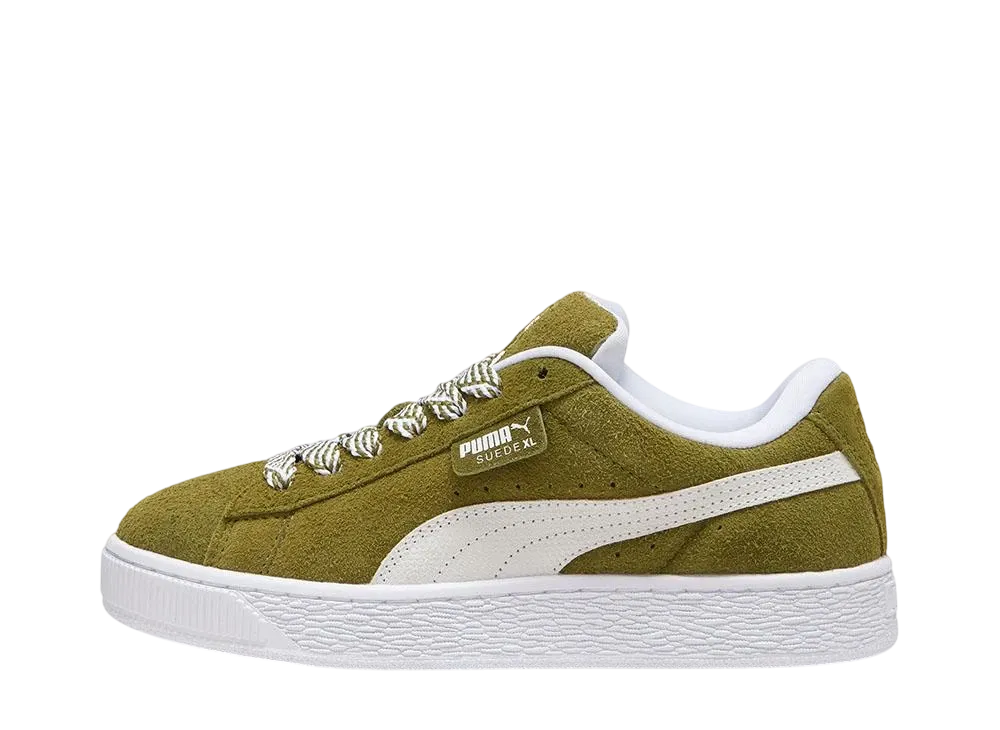 プーマ ウィメンズ スウェード XL ソフト "オリーブグリーン/プーマホワイト"