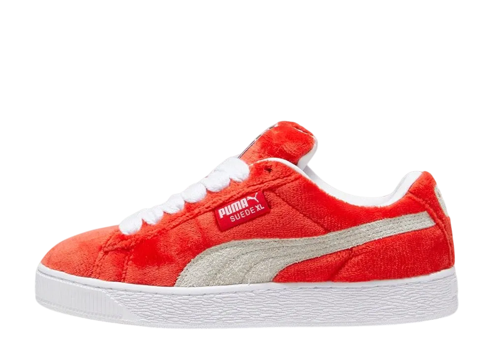 プーマ スウェード XL プラシュ "プーマホワイト/フロステッドアイボリー"