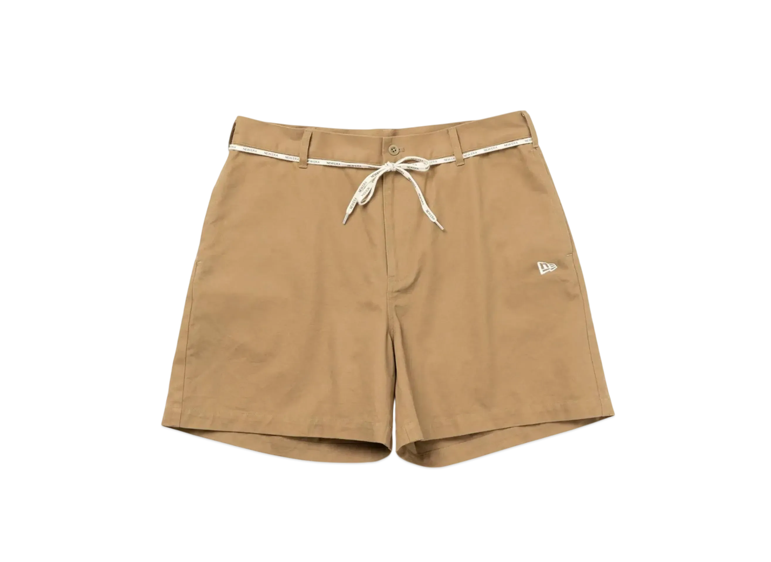 NEW ERA Chino Shorts Shoelace Belt "Khaki"