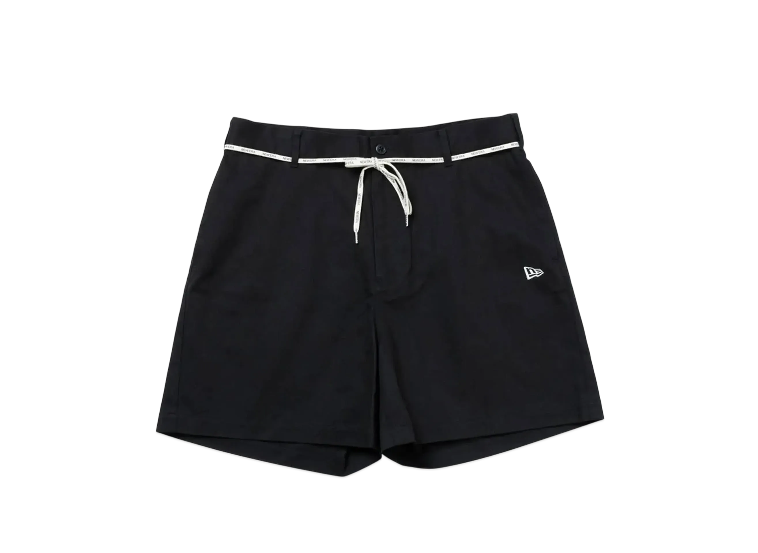 NEW ERA Chino Shorts Shoelace Belt "Black"