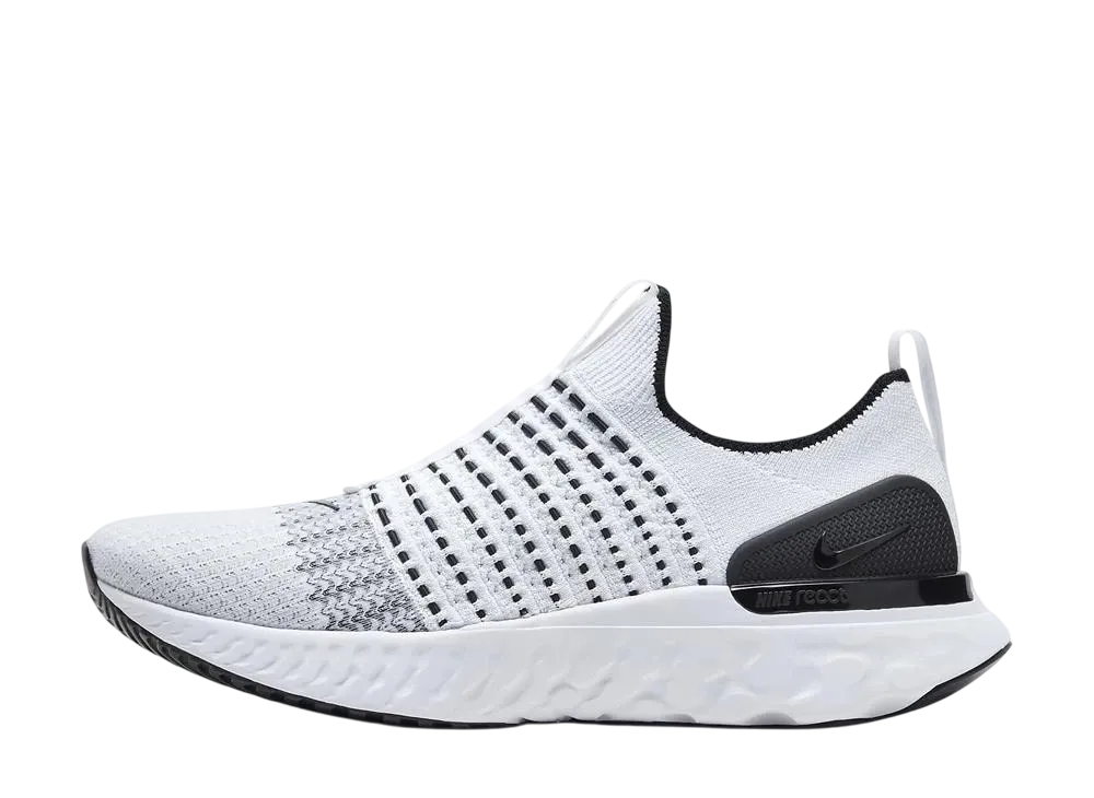 Nike React Phantom Run Flyknit 2 "True White/Black/Pure Platinum/White"