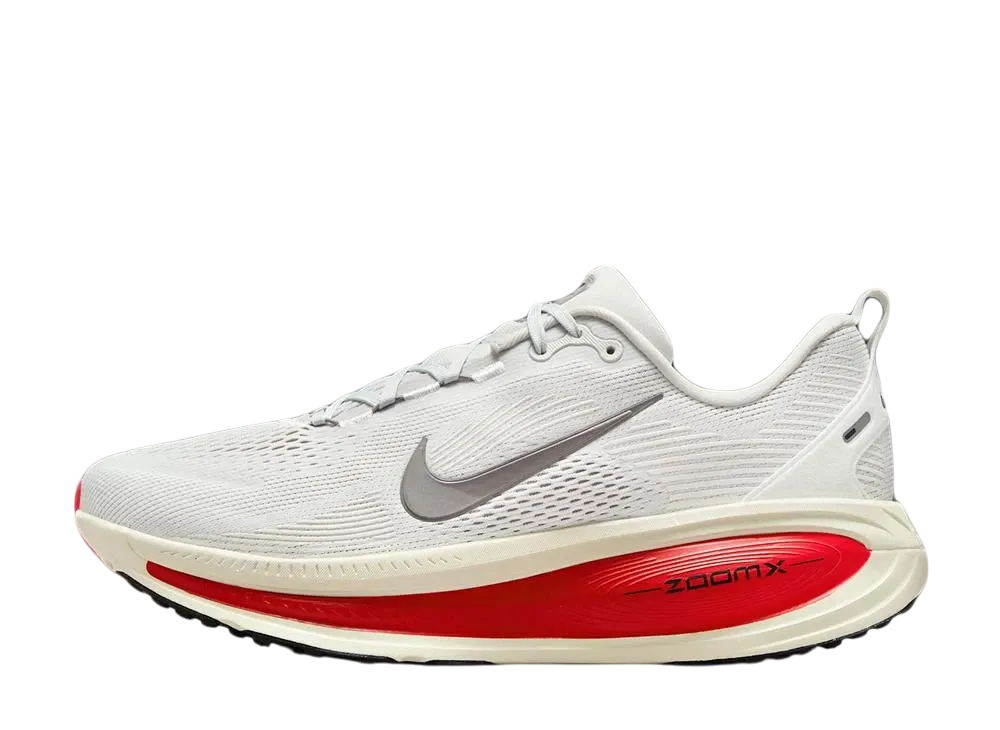 Nike Vomero 18 "Platinum Tint/MTLC Pewter/Siren Red"