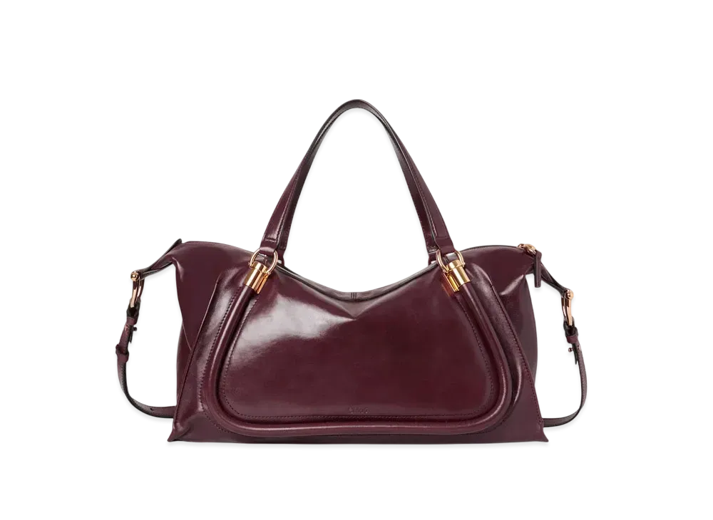 クロエ シャイニーレザー製パラティ24バッグ "ディムネスパープル" CHC24AS750N8255U