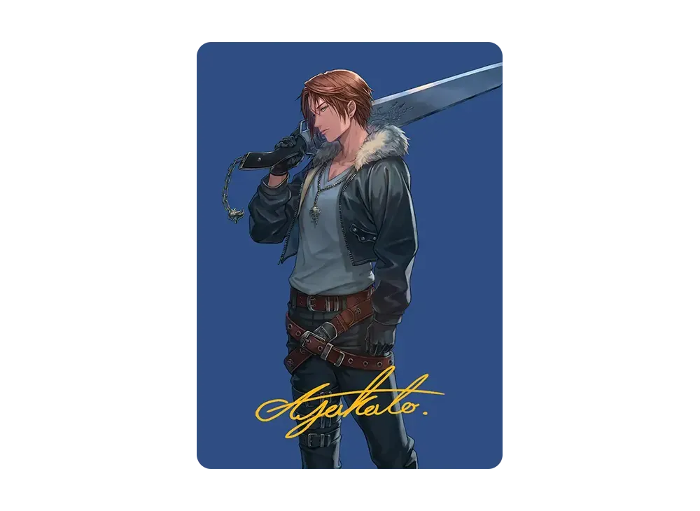 SeeDの傭兵、スコール (箔押しあり) AT [FIN 47/53]【英語版