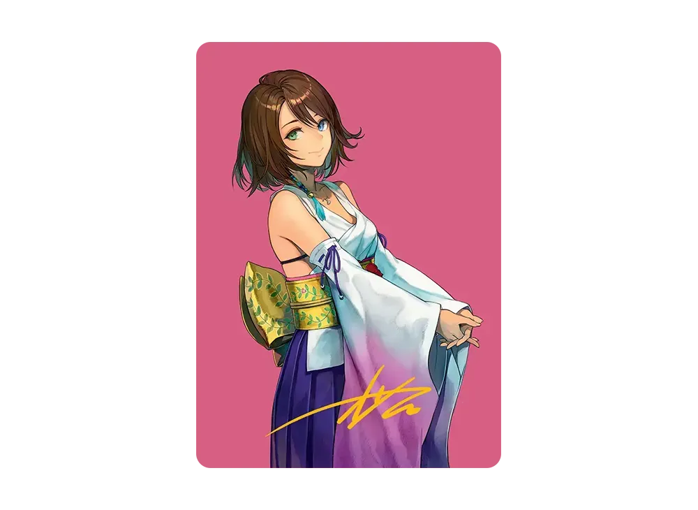 スピラの希望、ユウナ (箔押しあり) AT [FIN 48/53]【英語版